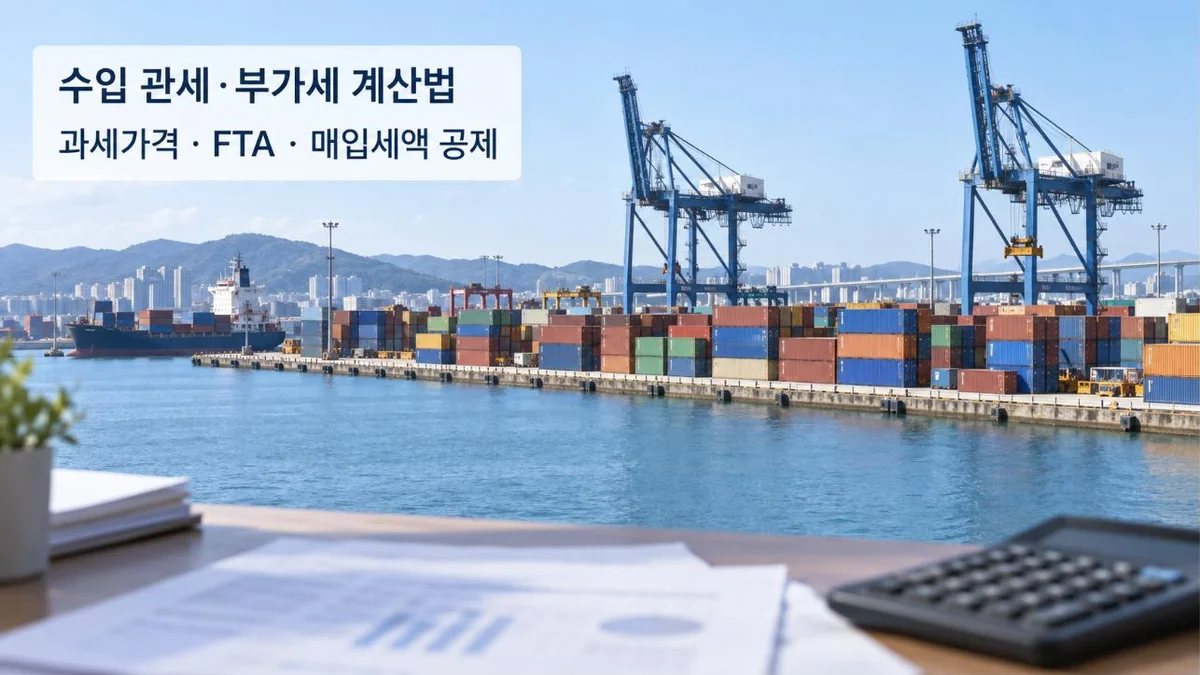 [수입 실무 02] 수입 관세·부가세 계산법｜과세가격·과세환율·매입세액 공제