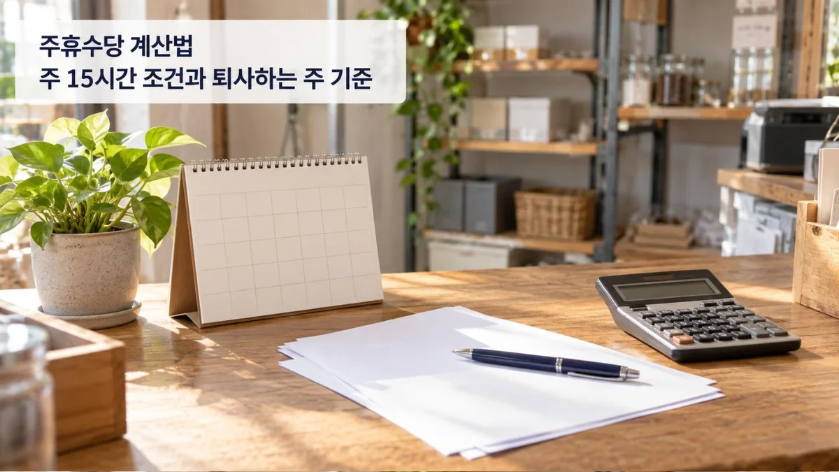 [노무 기본 04] 주휴수당 계산법｜조건 두 가지·시간별 금액·퇴사 주·월급 209시간