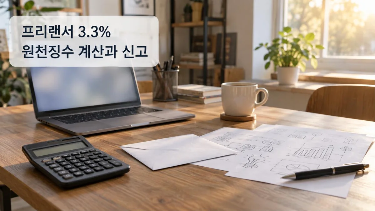 [인건비 세금 01] 프리랜서 3.3% 원천징수｜사업소득 3%+지방세 0.3%·다음 달 10일·간이지급명세서