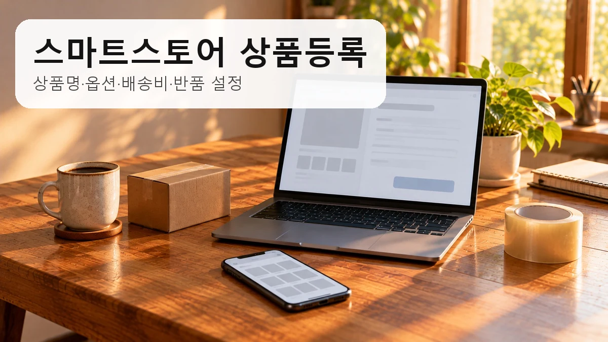 [온라인 판매 시작 02] 스마트스토어 상품등록 방법｜상품명·옵션·배송비·반품 설정까지